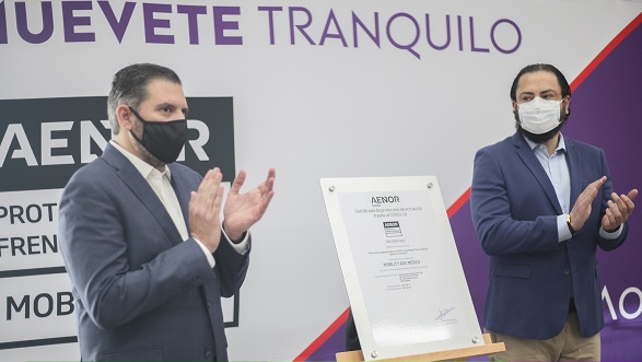 MOBILITY ADO, primera empresa de movilidad en Latinoamérica en obtener la certificación de AENOR frente al COVID-19